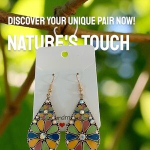 Multicolor Floral Earrings